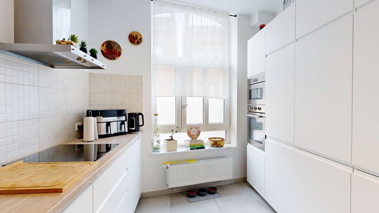 Cuisine blanche lumineuse
